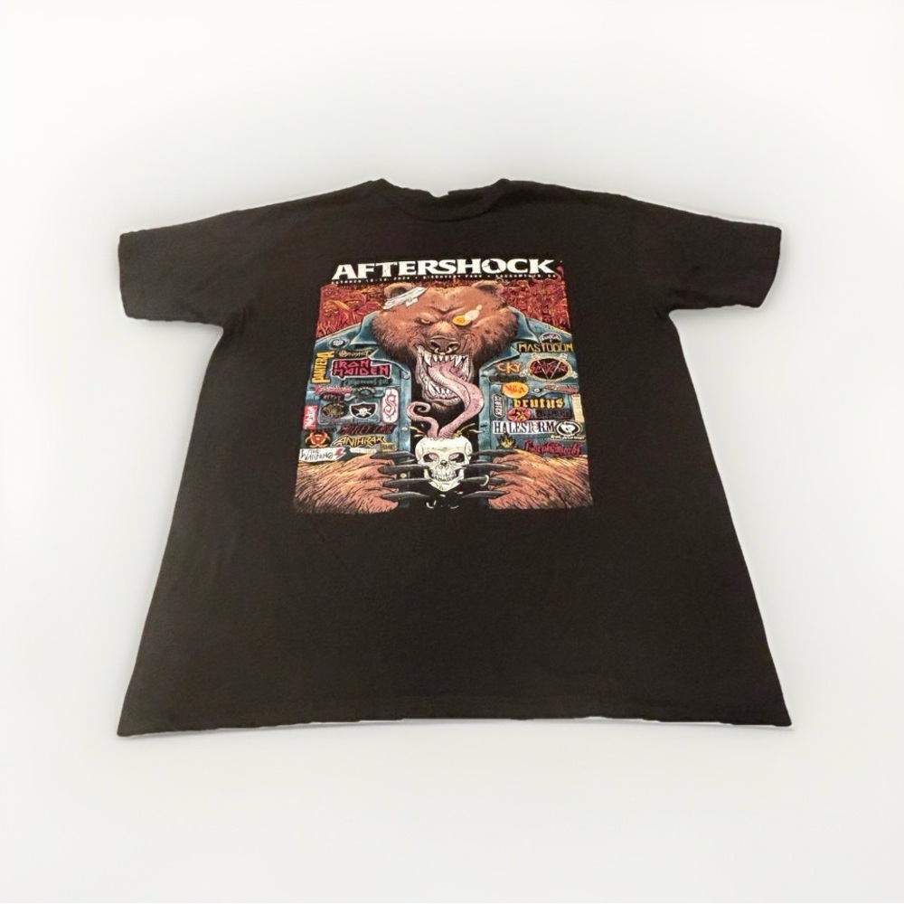 Aftershock Festival 2024 Band Lineup T-Shirt Black Medium Men’s Slayer Pantera